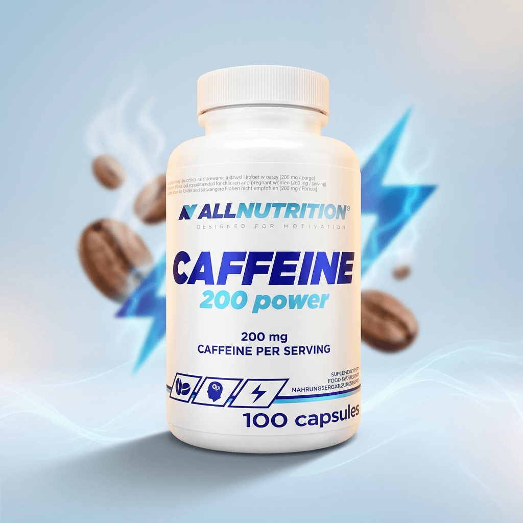 Koffein kapsler 200 mg Power 100 kapsler