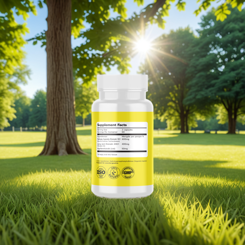 MR TEST – Fadogia Agrestis 600 mg + Tongkat Ali 400 mg – 120 kapsler - Bilde 3