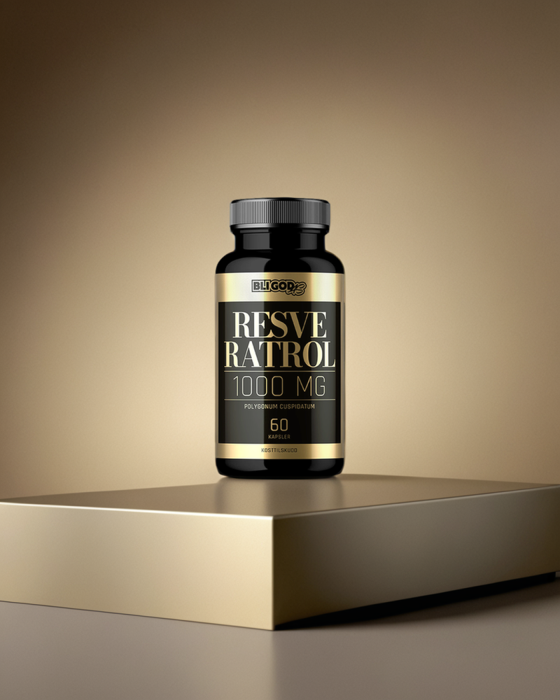 Resveratrol (1000mg per 2 kapsler) 60 kapsler -klinisk testet! anti-aldring effekt