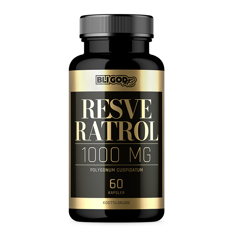 Resveratrol (1000mg per 2 kapsler) 60 kapsler -klinisk testet! anti-aldring effekt