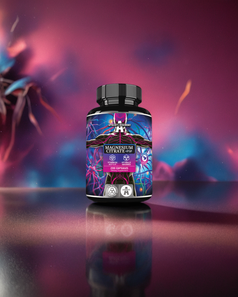 Magnesium Citrate 120mg+P5P 200 kaps. -klinisk testet!