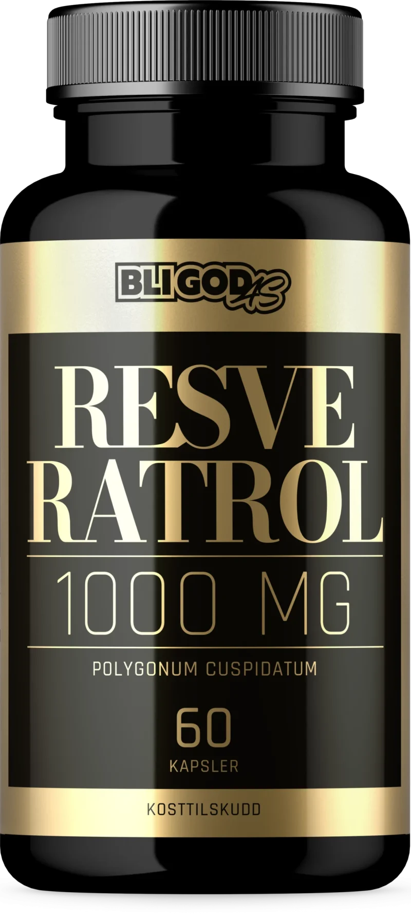 Resveratrol (1000mg per 2 kapsler) 60 kapsler -klinisk testet! anti-aldring effekt - Bilde 3