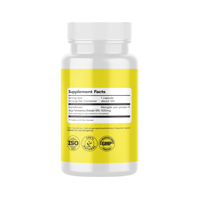 Turkesterone, 120 kaps 500 mg - Bilde 2