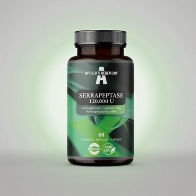 Serrapeptase 120 000 IU enterisk – 60 veganske kapsler