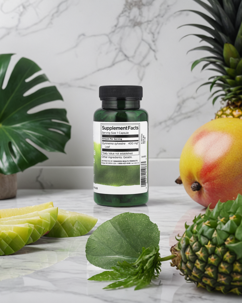 SWANSON GYMNEMA SYLVESTRE 100 kaps - Bilde 3