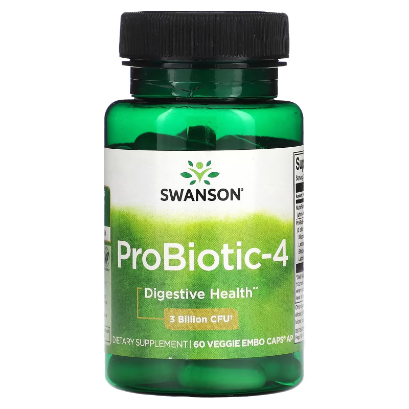SWANSON PROBIOTICS PROBIOTIC-4 60 kap VEGGE