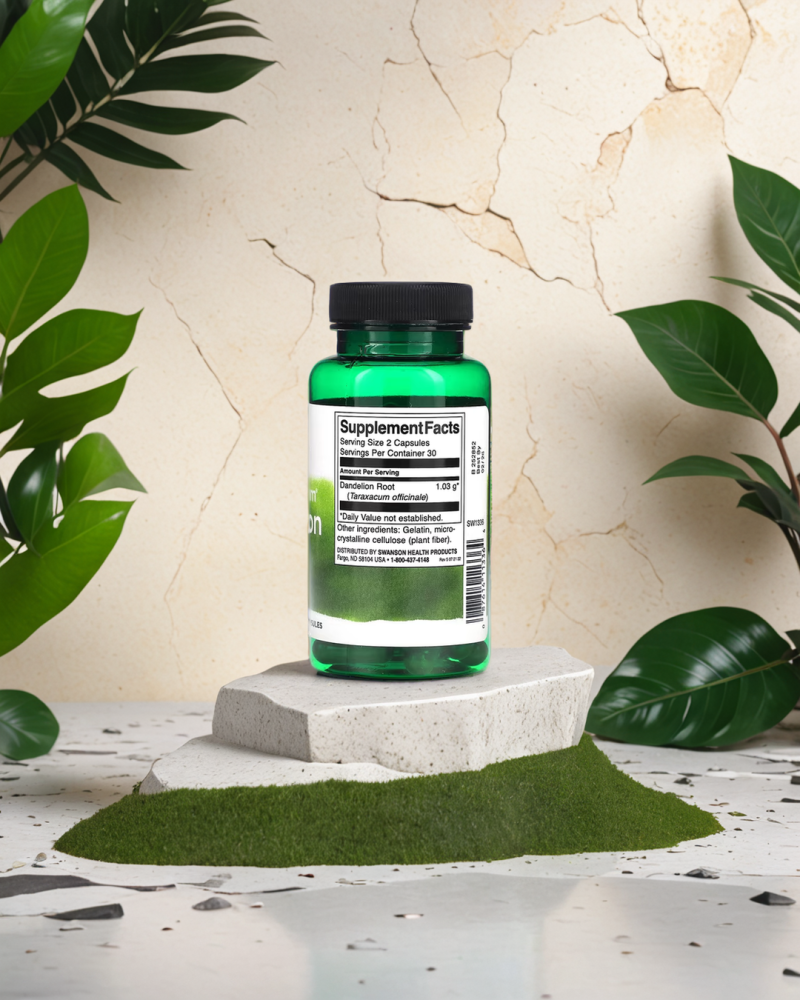 SWANSON DANDELION ROOT 60 kaps - Bilde 3