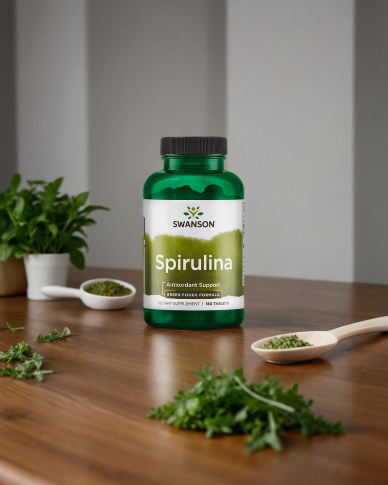 Spirulina 500 mg – 180 tabs SWANSON