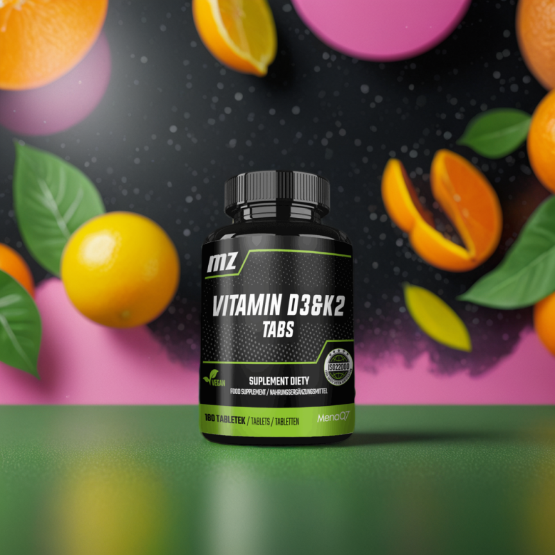 Vitamin D3 50 µg+K2(MK-7) 50 µg 180 tabs. - Bilde 2