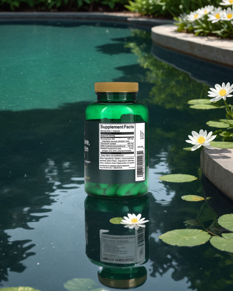 Swanson -Glucosamine, Chondroitin, MSM, Hyaluronic Acid, Collagen -90 Kapsler - Bilde 2
