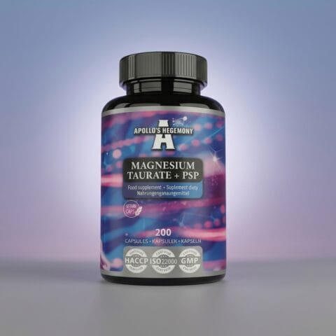 Magnesium Taurat med P5P – 200 vegkapsler