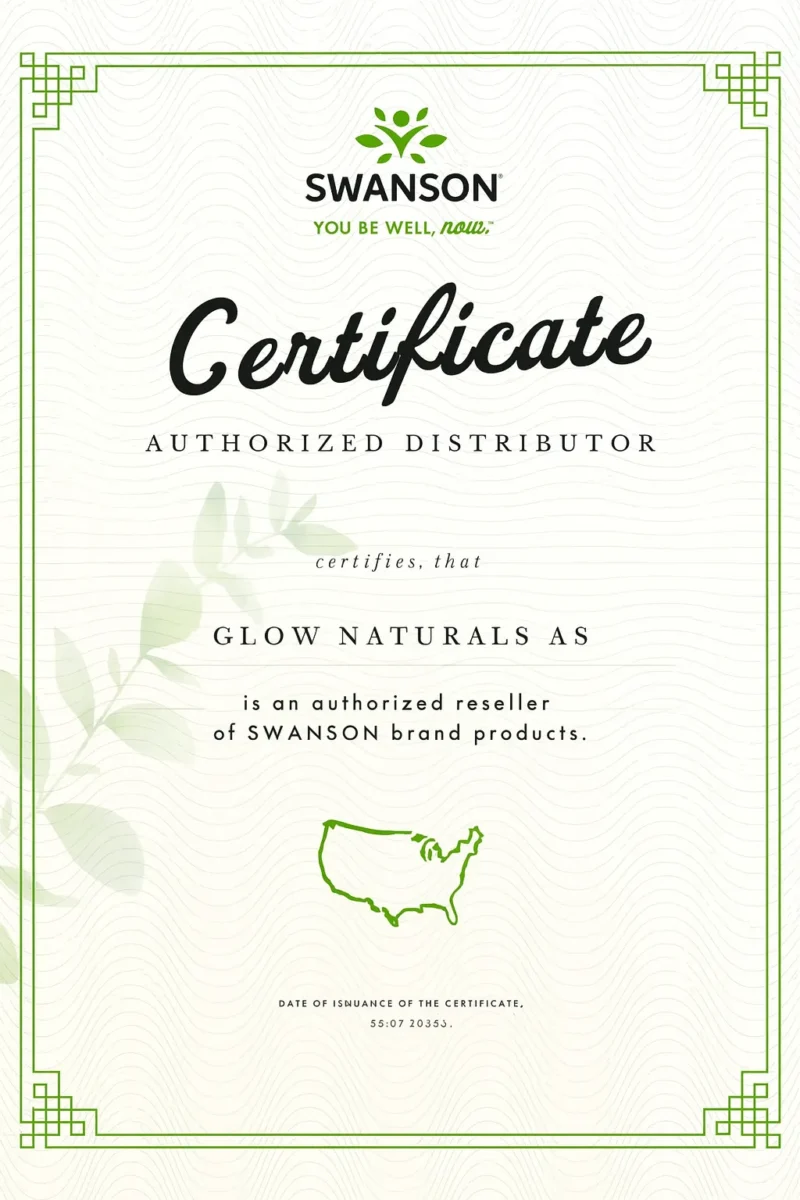 Glow Naturals Certificate