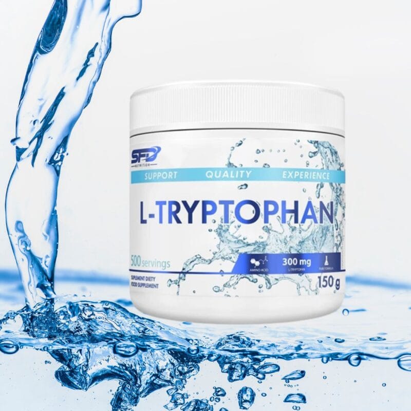 l-tryptofan pulver SFD 150 g – 300 mg per porsjon, nøytral smak og lett å blande