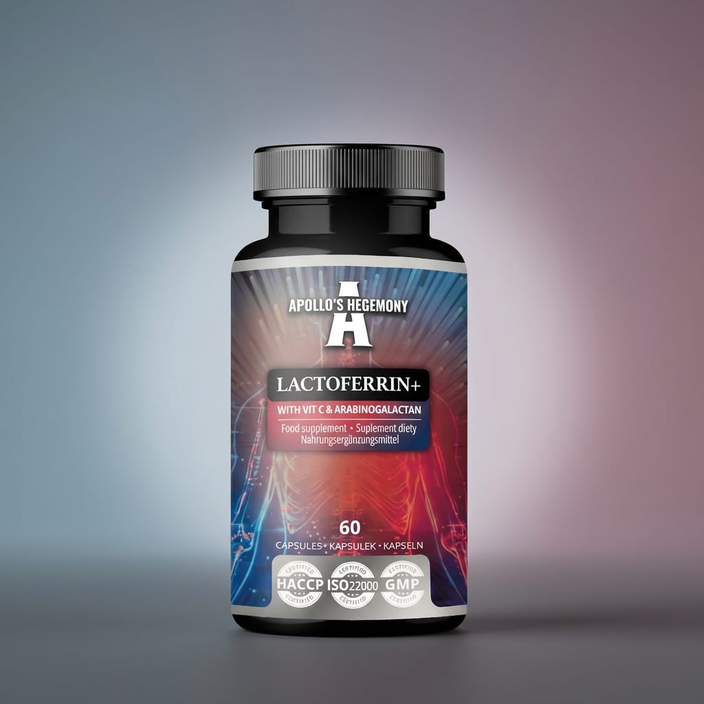 Laktoferrin kapsler med vitamin C og arabinogalaktan, 60 kapsler – Apollo’s Hegemony