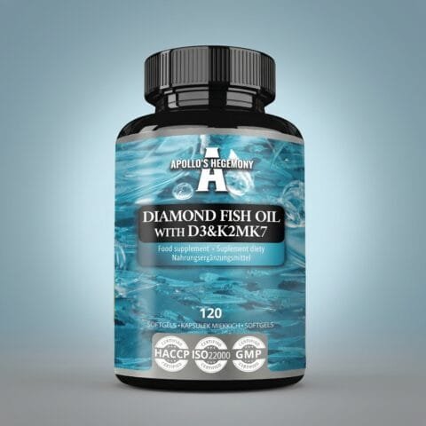 Fiskeolje Omega-3 1000 mg D3 2000 IU K2 MK-7 – 120 kapsler