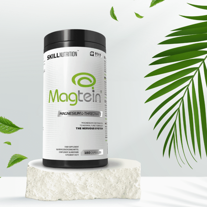 Magnesium L-treonat Magtein – kosttilskudd fra Skill Nutrition 180 kapsler