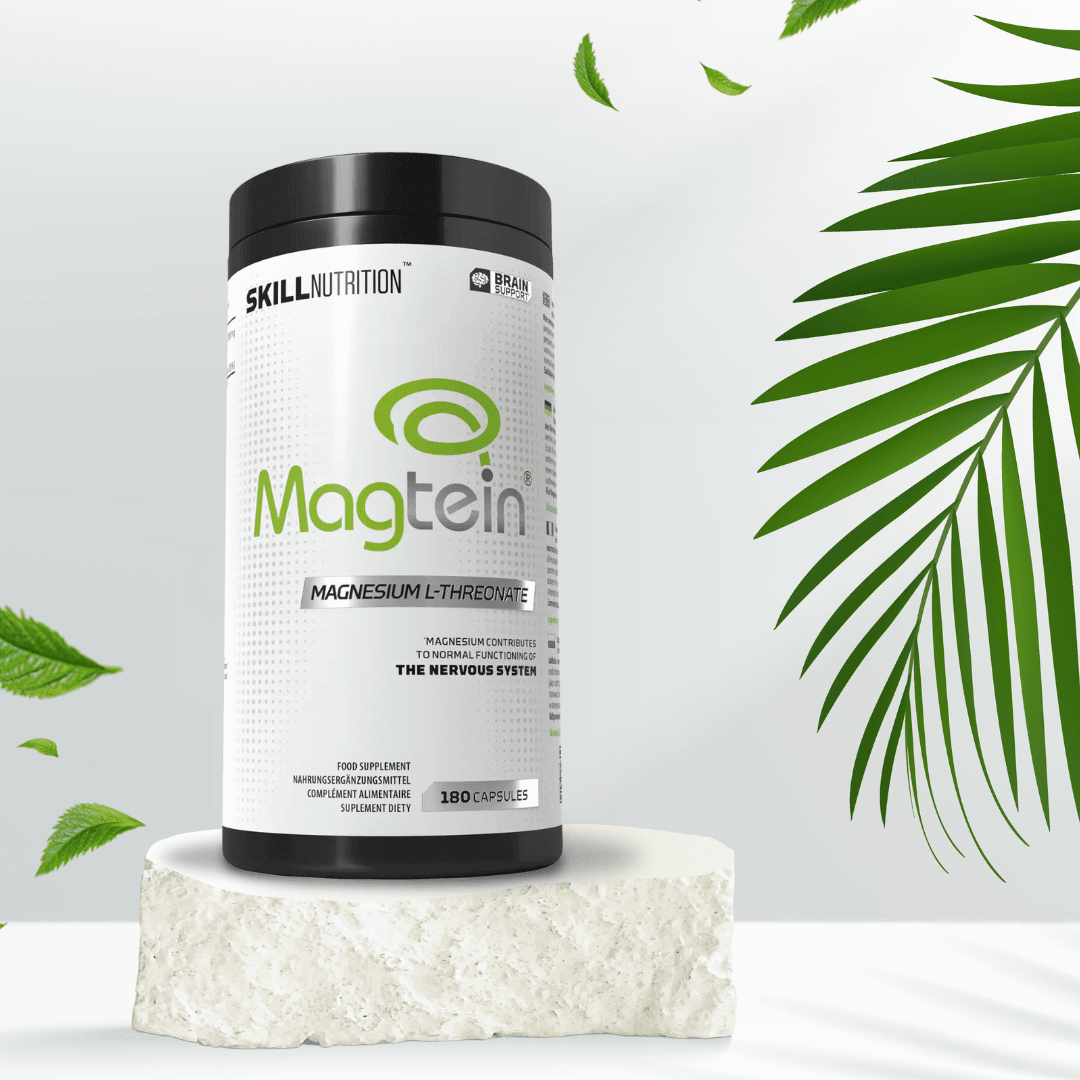 Magnesium L-treonat Magtein – kosttilskudd fra Skill Nutrition 180 kapsler