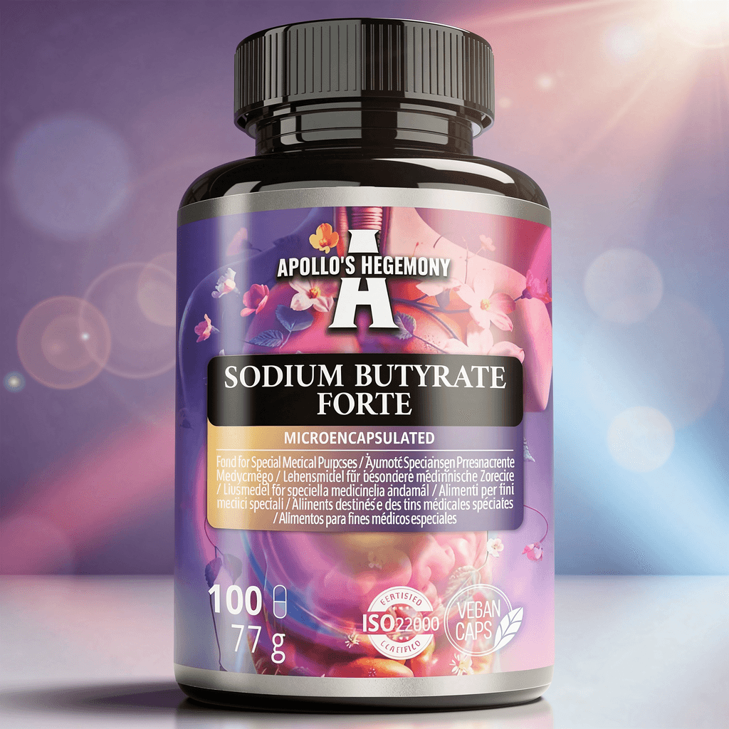 Mikroinnkapslet Natriumbutyrat 500 mg (100 vkaps) boks for fordøyelse