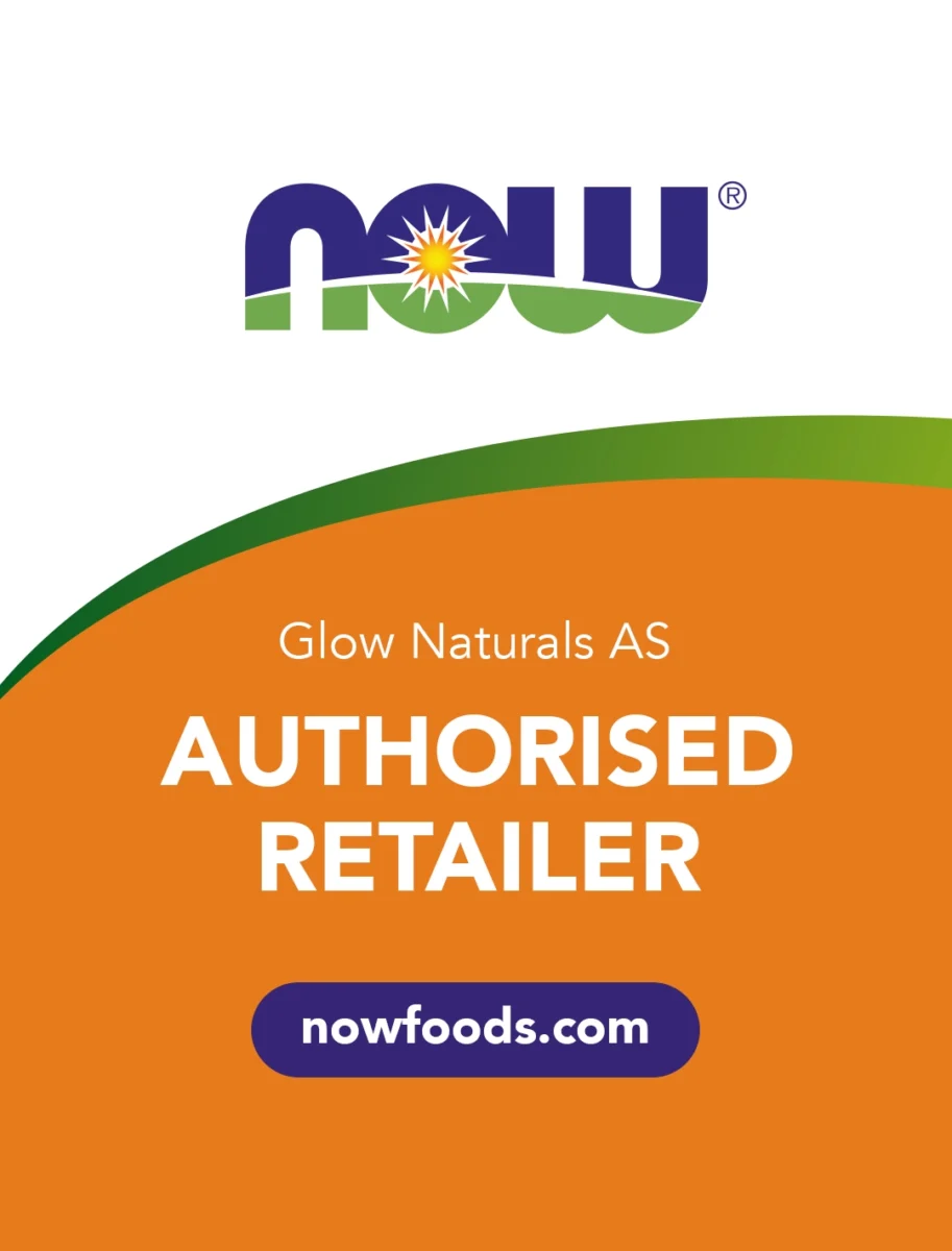 Autorisert NOW Foods-forhandler sertifikat Glow Naturals AS
