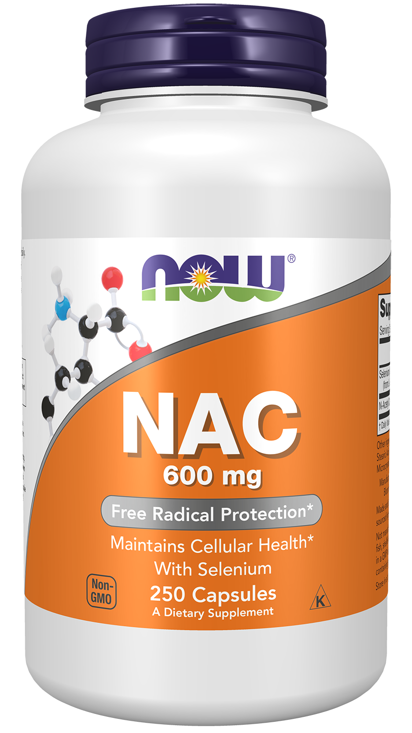 NAC N-acetyl cystein 600 mg med selen – 250 vegkaps