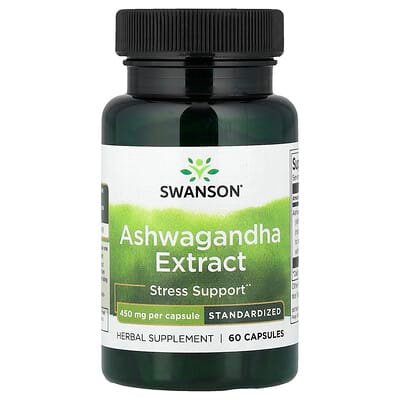 Swanson Ashwagandha kapsler med 2,5 % withanolider – 60 stk