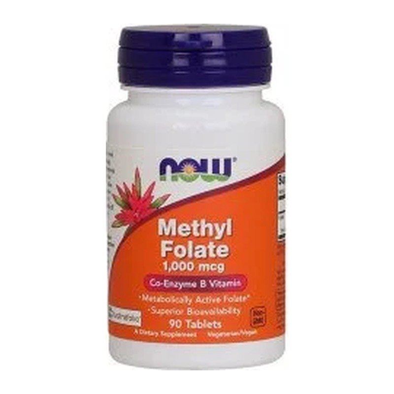 NOW Foods Methyl Folate – 90 tabletter