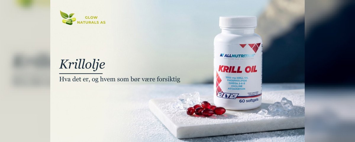 Krillolje: hva det er, og hvem som bør være forsiktig. Flaske med krillolje og mørkerøde kapsler på en frostdekket steinplate i kjølig dagslys.