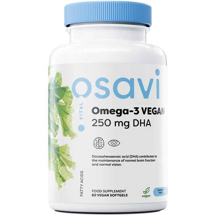 vegansk omega-3 med olje fra mikroalger