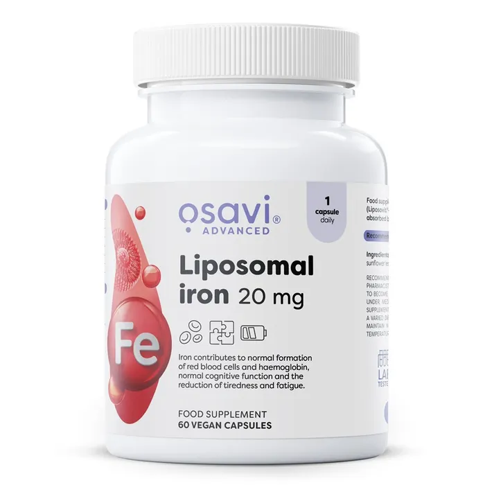 veganske jernkapsler med liposomal teknologi