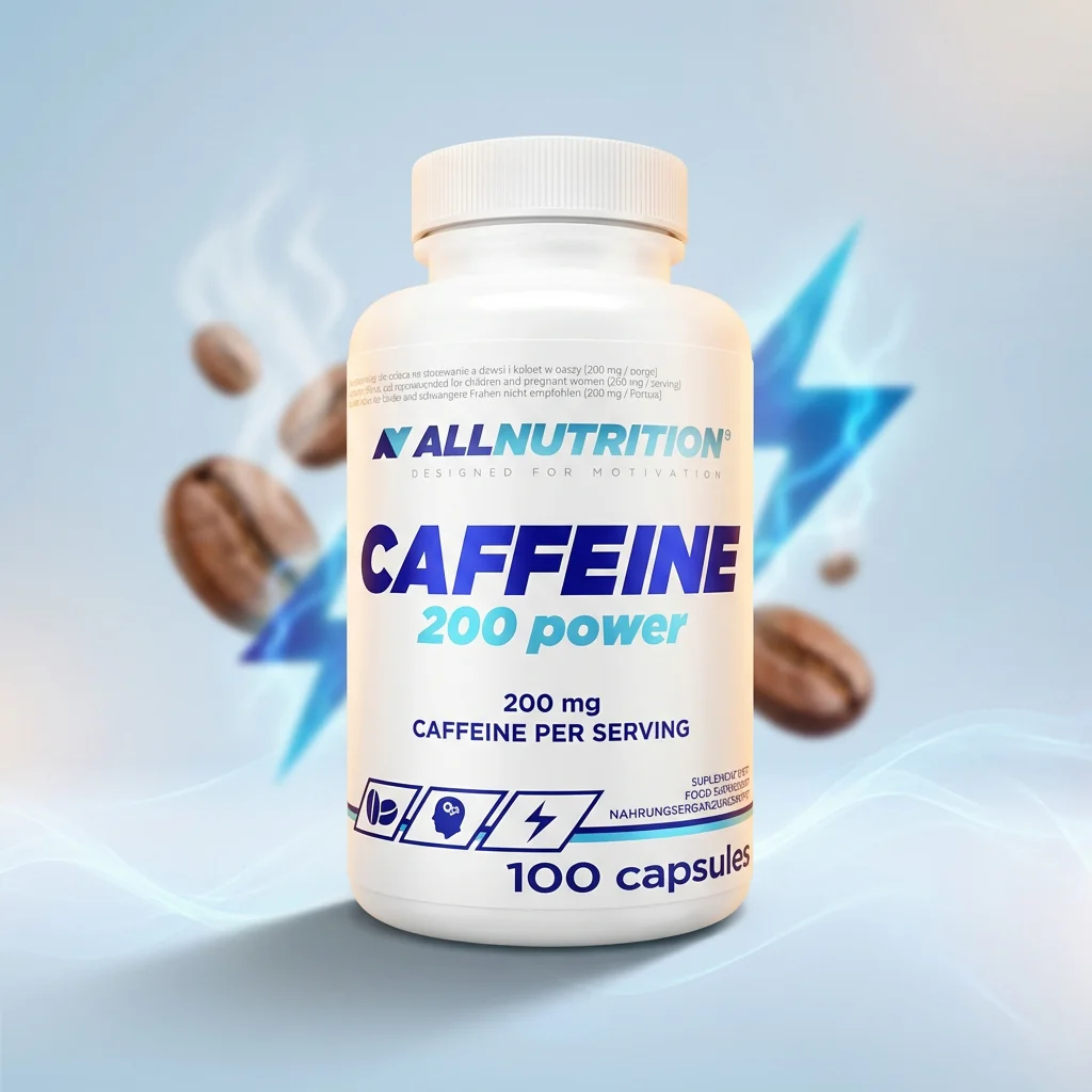 Koffein kapsler 200 mg Power 100 kapsler