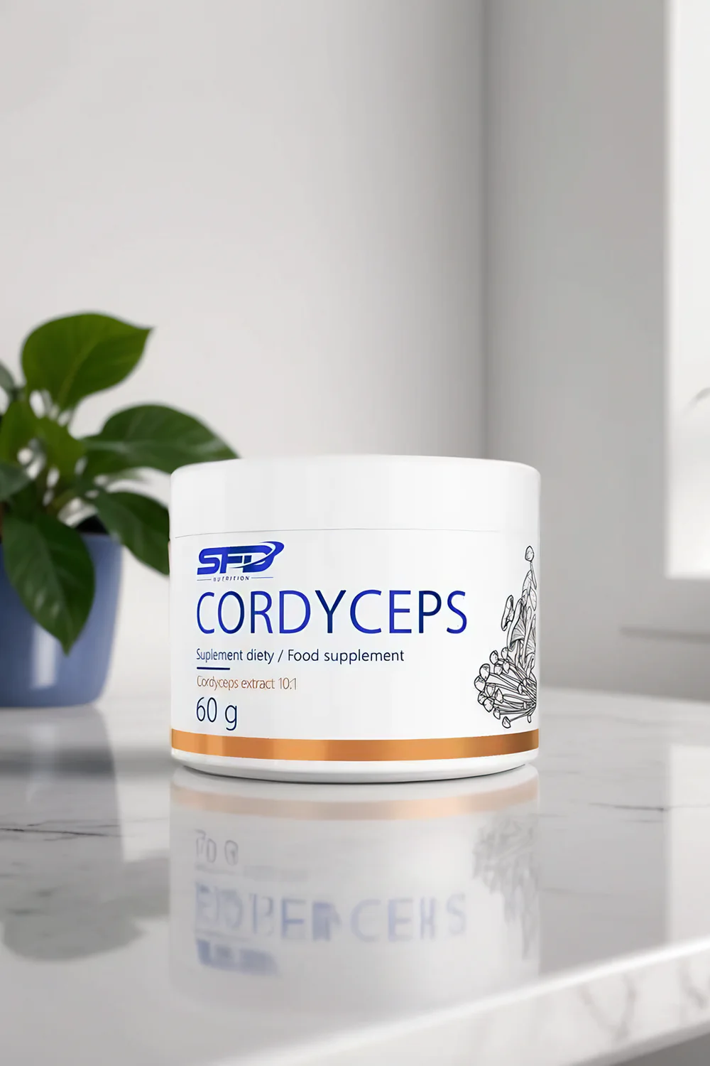 cordyceps pulver vitalitet og utholdenhet naturlig